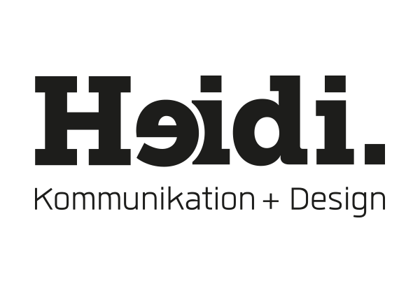 Logo Heidi. Kommunikation + Design